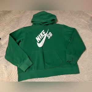 Nike Kids Green Hoodie Sweatshirt Size Large 12-13 years old